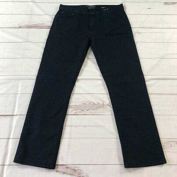 Banana Republic Men Size 33X30 Slim Fit Navy Blue Travel Jean
